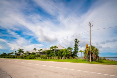 Chokoloskee Adası 'ndaki evler Florida Everglades ABD