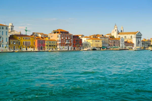 Zona Zattere Vista Una Barca Canale Della Giudecca Venezia — Foto Stock