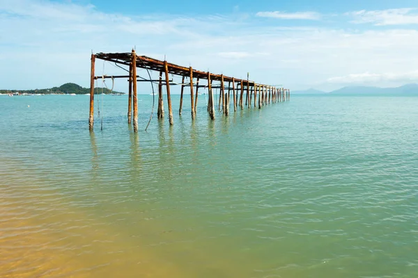 Pier Decadente Fisherman Village Bophut Samui Tailândia — Fotografia de Stock