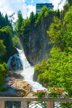 Gasteiner ağrısı Bad Gastein Şelalesi, Pongau, Salzburg, Avusturya oluşturma