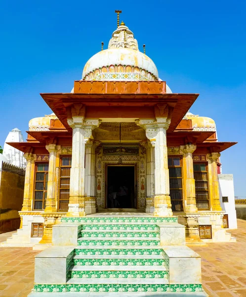 Verticale Weergave Van Een Ingang Van Tempel Bikaner Rajasthan India — Stockfoto
