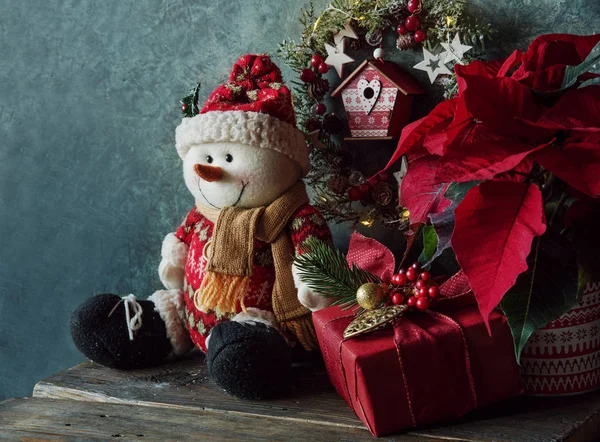 Décorations Cadeaux Noël Maison — Photo