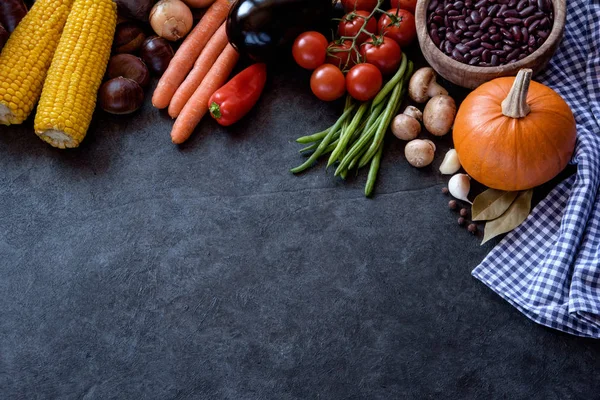 Fondo de comida de otoño de Acción de Gracias — Foto de Stock