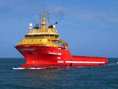 Deniz gemi tedarik devam için offshore yükleme.