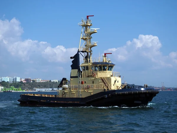 Coastal Tugboat Underway Towage Assistance Operations Port Boundaries — Stock Photo, Image