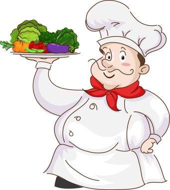 Man Chef Hizmet Meyve Sebze