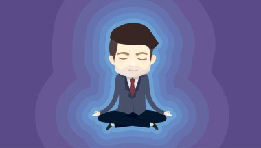 Man Zen İş İllüstrasyon at
