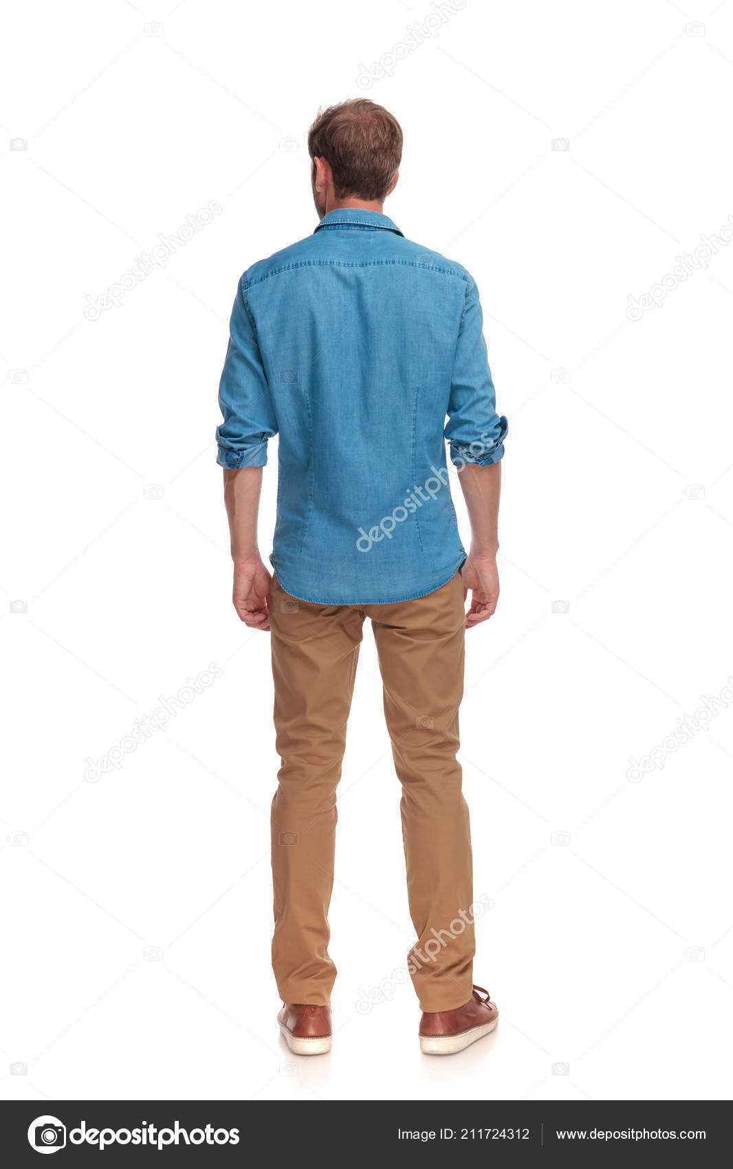 Man Standing Up Back