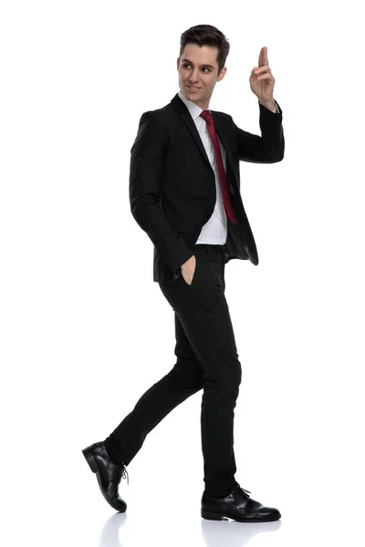 優雅なビジネスマンの挨拶の側面図 — ストック写真