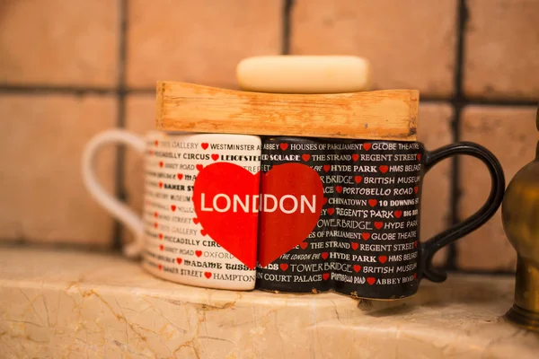 kahve Hatıra Eşyası Hatıra Londra yazıt ile görüntü