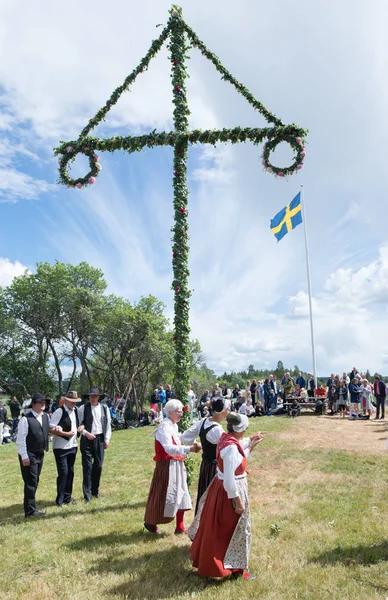 Folklore ensemble van Zweden — Stockfoto