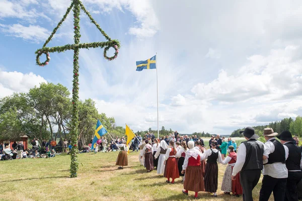 Фольклорный ансамбль Швеции — стоковое фото