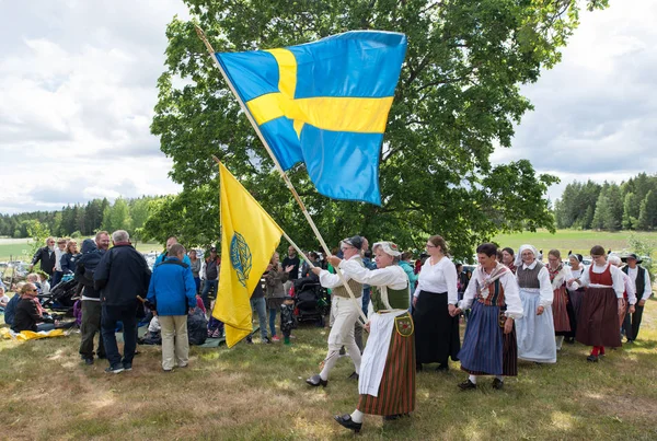 Folklorní soubor ze Švédska — Stock fotografie
