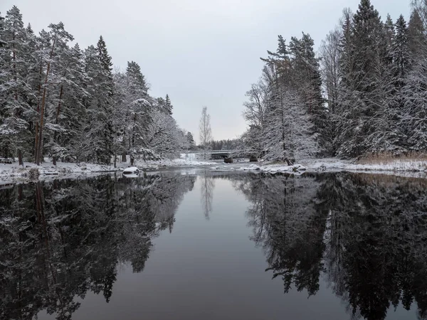 Río en invierno — Foto de Stock