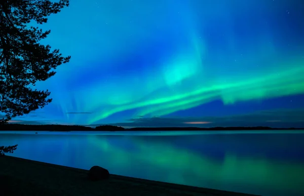 Güzel kuzey ışıkları Stok Fotoğraf