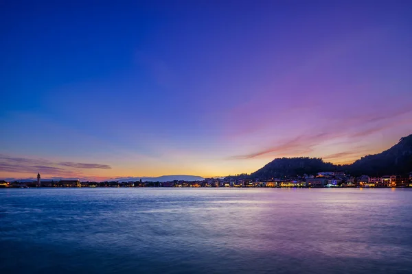 Sonnenuntergang Hafen Der Stadt Zante Zakinthos Griechenland — Stockfoto