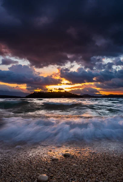 Sunrise Bay Nidri Lefkas Island Greece — Stock Photo, Image