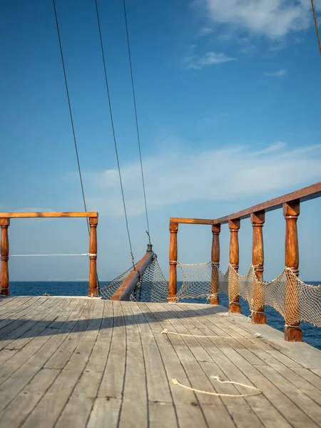 Altes Schiff Nimmt Fahrt Auf Altes Segelschiff Hintergrund — Stockfoto