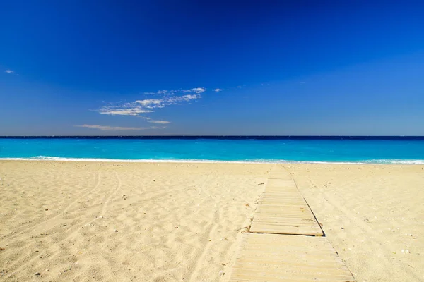 Kathisma Strand Het Eiland Van Lefkas Griekenland — Stockfoto