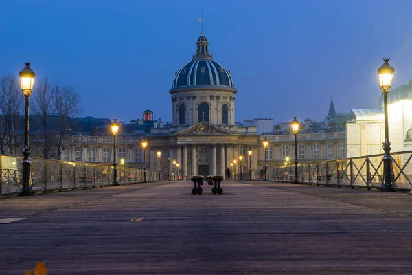 Paris Seine Riverside Night — Stock Photo, Image