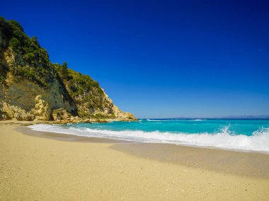 Lefkada Adası - Agios Ioannis berrak deniz ile en iyi plajları