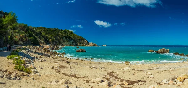 Blue Waters Ionian Sea Agios Nikitas Lefkada Greece — Stock Photo, Image