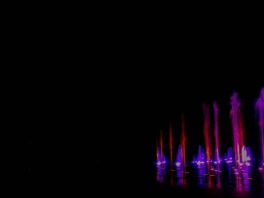 Gece ışık Çeşme Haritayı büyük çok dekoratif dans eden su jeti renkli led 