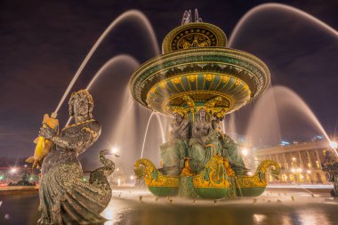 Fontaine Place de la Concorde, Paris Fransa