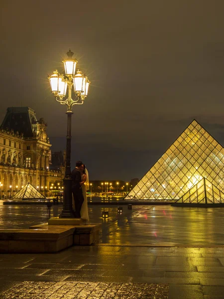 Paris Frankrike December 2018 Louvren Paris Världens Mest Visite Museum — Stockfoto