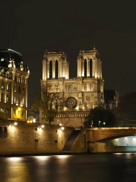 Bazilika Notre Dame Paris Franciaországban — Stock Fotó