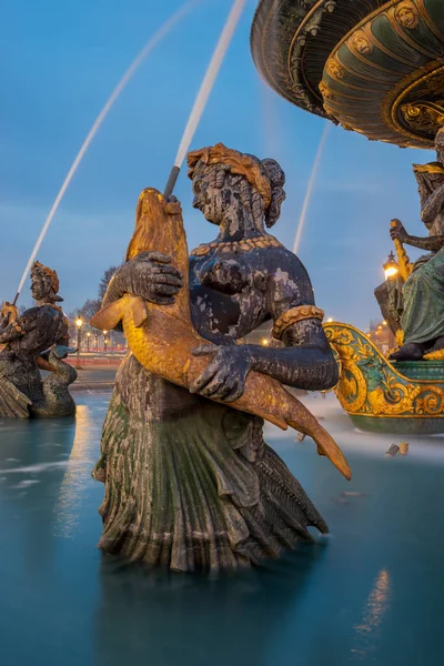 Fontaine Place Concorde Parijs Frankrijk — Stockfoto