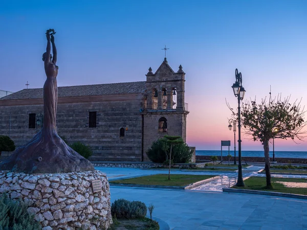 Zonsopgang Boven Zante Stad Haven Zakinthos Griekenland — Stockfoto