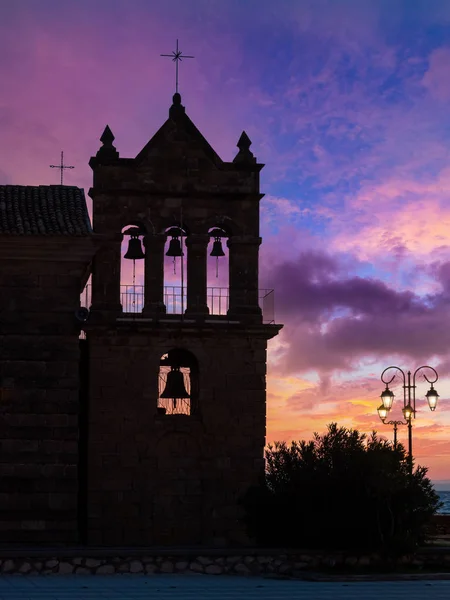 San Nicola Della Talpa Tramonto Nel Porto Zante Zakinthos Grecia — Foto Stock