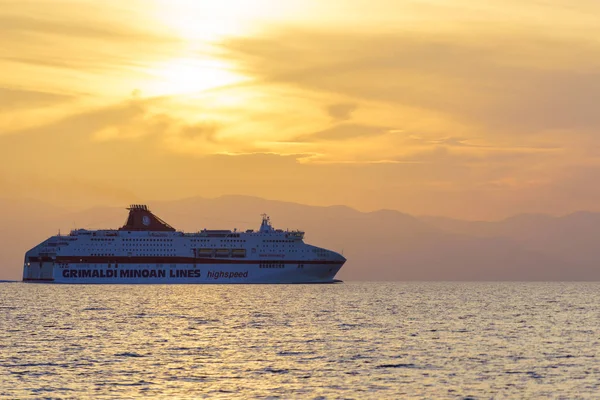 Kefalonia Grécia Outubro 2018 Minoan Lines High Speed Ferry Cruise — Fotografia de Stock