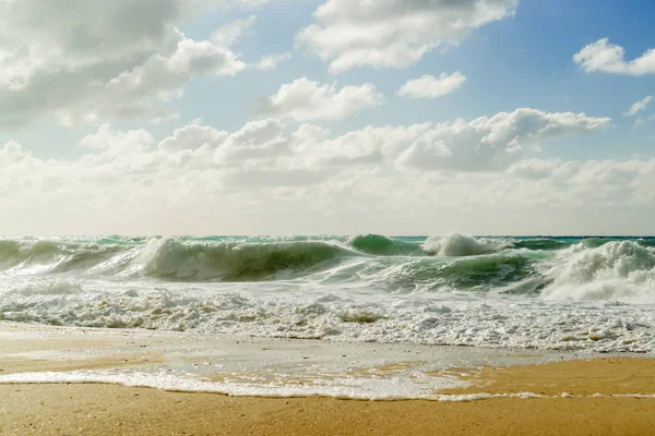 Пляж Пефкулиа Лефкаде Греция Закате — стоковое фото
