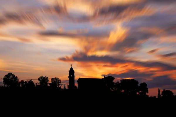 Tramonto Nel Porto Zaante Zakinthos Grecia — Foto Stock