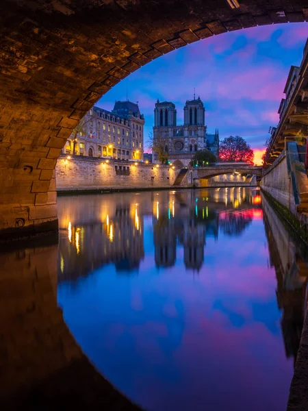 Bazilika Notre Dame Paris Franciaországban — Stock Fotó