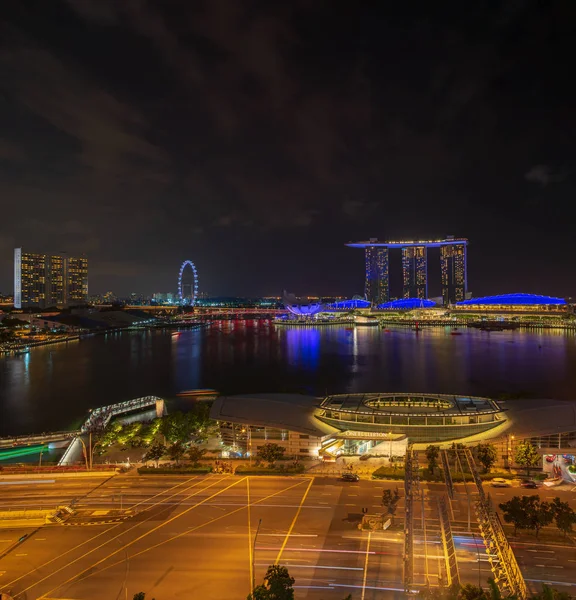Ciudad Del Singapur Singapur Abril 2018 Marina Bay Sands Por — Foto de Stock