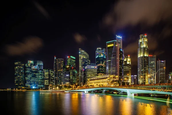 Singapour Singapour Avril 2018 Vue Sur Singapore City Skyline Qui — Photo