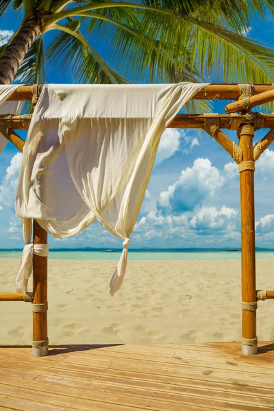 Bela Praia Tropical Relaxante — Fotografia de Stock