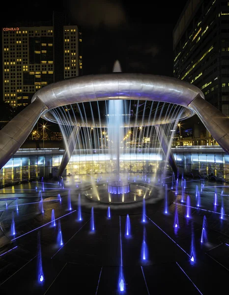 Singapore City Singapore April19 2018 Light Show Fountain Wealth Suntec — Stock Photo, Image