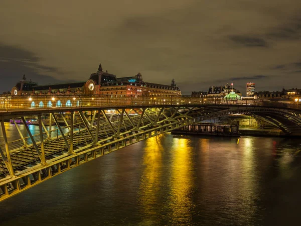 Paris France Ночам — стоковое фото