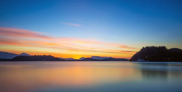 Схід Сонця Bay Nidri Лефкас Іонічних Островів Греції — стокове фото