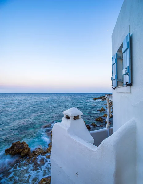 Piso Livadi Praia Paros Grécia Ilha Nascer Sol — Fotografia de Stock