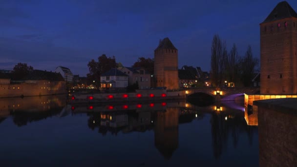 Понты Купели Страсбурга — стоковое видео