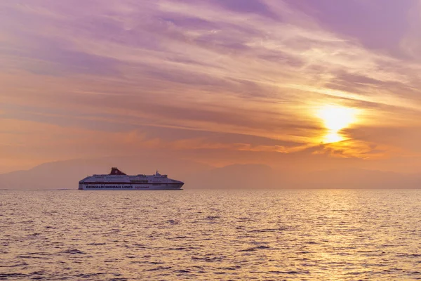 Kefalonia Grécia Outubro 2018 Minoan Lines High Speed Ferry Cruise — Fotografia de Stock