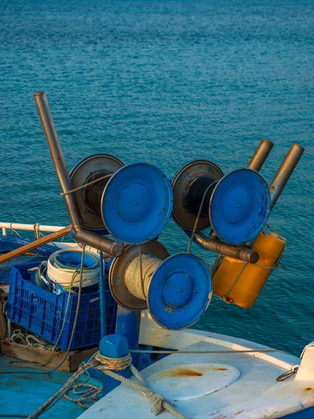 Fishing Boat Bay Agia Galini Crete — Stock Photo, Image