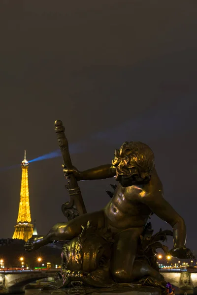 Ponte Alexandre Iii Parigi Francia — Foto Stock