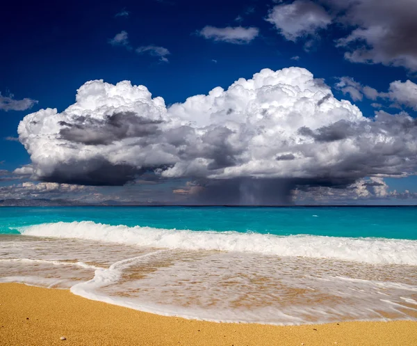 Пляж Кафизма Острове Лефкада Греция — стоковое фото