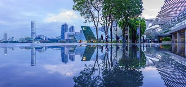 Singapore City Singapore April 2018 Nákupní Centrum Marina Bay Sands — Stock fotografie